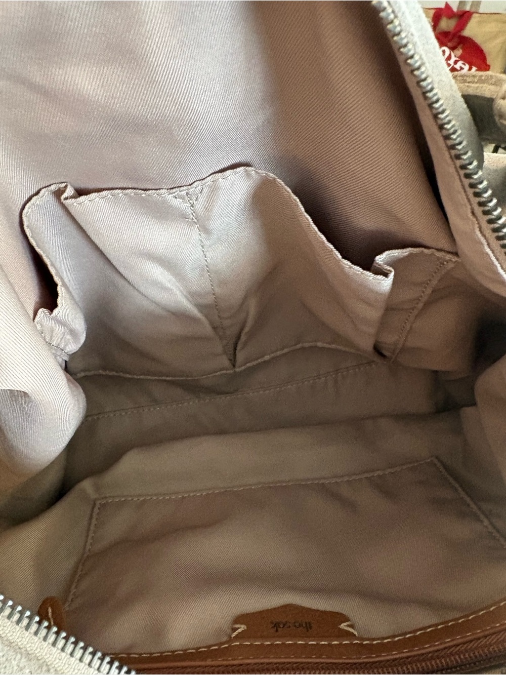 The Sak Los Feliz Suede Soft Brown Tan Leather Hobo Shoulder Bag - Picture 12 of 13